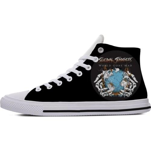 Suicidal Tendencies Heavy Metal Band Icon Mens Womens Designer Leisure Sneakers Men Casual Canvas Shoes Off White