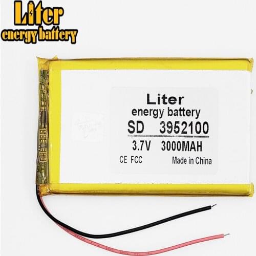 Li-po 3.7 V lithium polymer battery 3000mah 3952100 DVR,mp3,mp4,cell phone,SPEAKER,GPS
