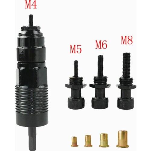 M4 M5 M6 M8 Cordless Nut Riveter Drill Adapter Rivet Nut Tool Electrical Nut Riveter Nut Riveter Adaptor