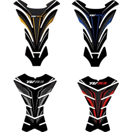 Motorcycle 3D fuel tank pad sticker protective decorative decal For YAMAHA YZF R3 Tank Pad Sticker