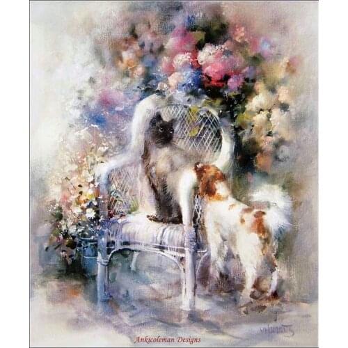 Friendship I - Counted Cross Stitch Kits - Handmade Needlework for Embroidery 14 ct Cross Stitch Sets DMC Color