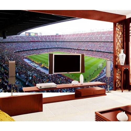 Bacal Barcelona Football Stadium Sport 3d Wall Murals Wallpaper for Wall Living Room 5d Photo Mural Soccer 3d Modern Wall Mural