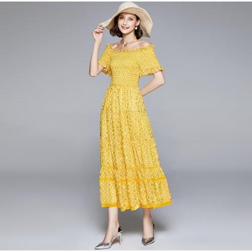 2021 New Cover-ups Summer Women Beach Wear yellow Cotton Tunic Dress Bikini Bath Sarong Wrap Swimsuit Cover Up