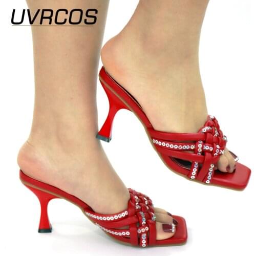 New Arrival 2021 Shoes for Wedding Women Open Toe Shoes Luxery Shoes Women Italian Women Party Pumps Decorated with Rhinestone