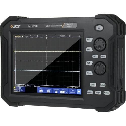 Owon Portable Tablet Digital Oscilloscope TAO3102 8 Inch LCD Touch Screen USB Storage Oscilloscopes 8 bits 2 Channels 100Mhz