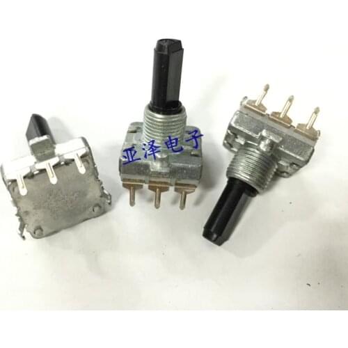2PCS/LOT EC16 type rotary encoder 24 positioning pulse number 24 20MM long axis digital audio rotary potentiometer