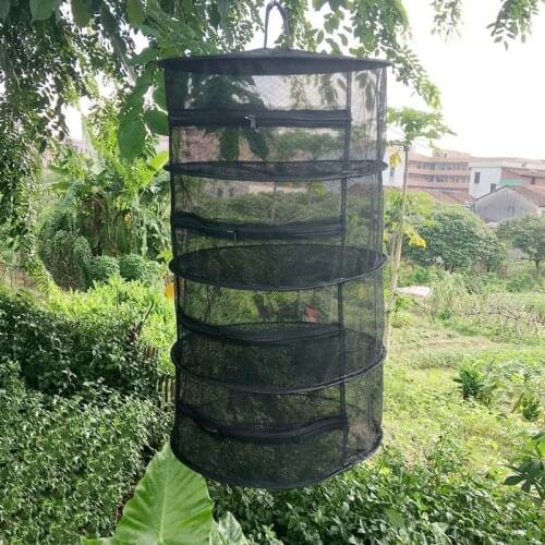 Professional Herb Drying Net with Zippers Herb Dryer Mesh Tray Drying Rack Flowers Buds