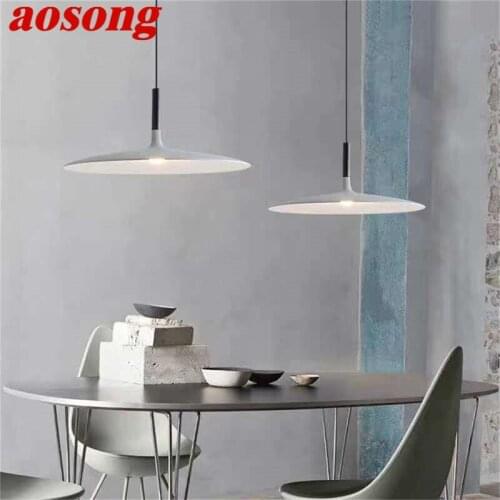 AOSONG Nordic Pendant Light Modern Simple Creative LED Lamps Fixtures For Home Decorative Dining Room