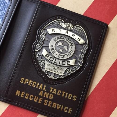 The Metal Badge And Certificate Holder Driving License Bag S.T.A.R.S Police