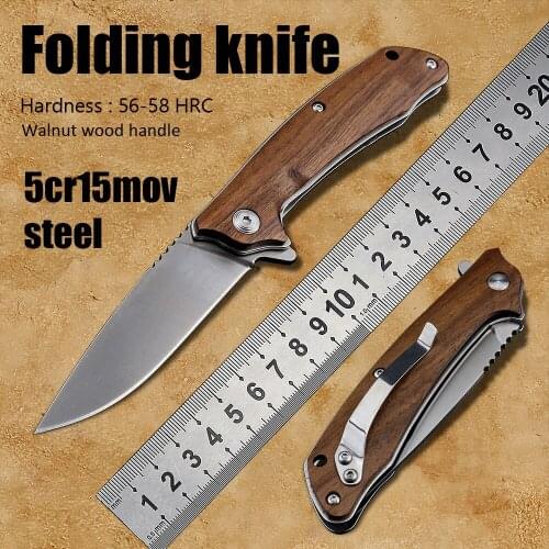 Survival outdoor tactical camping self defense knife folding blade ball bearing pocket knives hunting knife