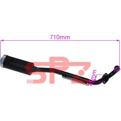 High quality high performance 49cc pocket bicycle exhaust pipe mini scooter muffler set 49cc scooter accessories