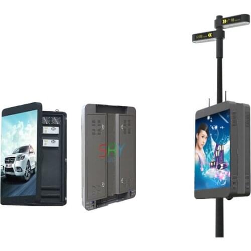 High Brightness Outdoor P6 Advertising Light Pole Signs LED Display Screen for Street
