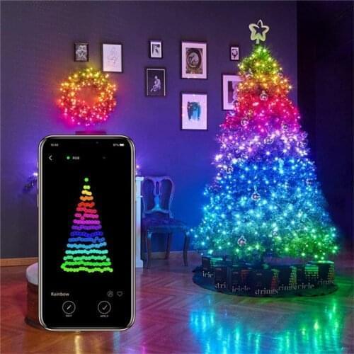 1M Christmas Tree Decoration LED Lights Smart Bluetooth Personalized String Lights Customized App Remote Control Lights