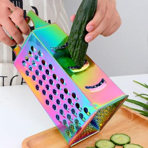 1Pc Multi-functional Vegetable Cutter Potato Slicer Kitchen Utensils Rainbow Zester Carrot Cutter Vegetable Fruit Cheese Grater