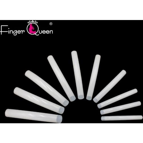 10Pcs Extra Long Nail Tips Natural Fake Nails with Designs Artificial Nails Display Acrylic Nail Tips