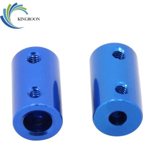 5pcs/lot Aluminum Alloy Coupling 3D Printers Parts Blue Flexible Shaft Coupler 5mm 8mm Screw Part For Stepper Motor Accessories