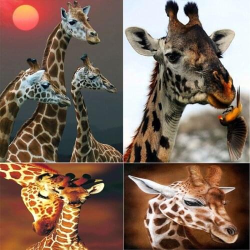 New 5D diamond painting giraffe full square/round diy diamond embroidery cross stitch kit animal crafts rhinestone art HR18965