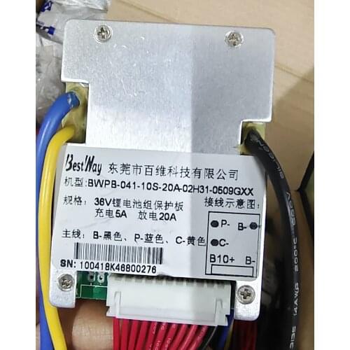 BMS Battery 36V 10S 20A 10S 36V 15A 18650 Lithium Battery BMS for 36V 42V E-bike E-scooter batterys protection board