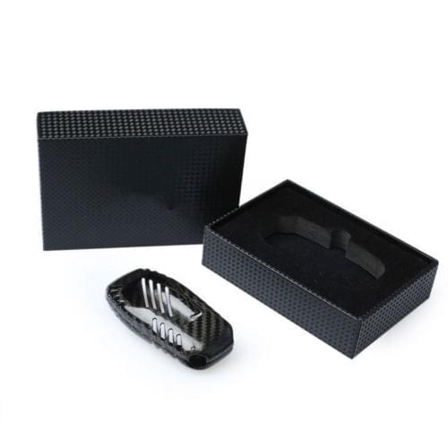 Real Carbon Fiber Remote Keyless Smart Key Cover Case For Ford Mustang 5 button (CYSXL-80025-YMB)