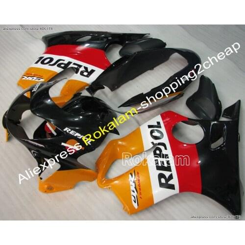 Cheap Fairings For Honda CBR600RR 99 00 CBR600 1999 2000 F4 Orange White Red Black Motorcycle Parts Fairing (Injection Molding)
