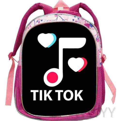 TIK TOK Children School Bags Cartoon Rainbow Primary Backpacks Boy Girl Kids Satchel Schoolbag Backpack