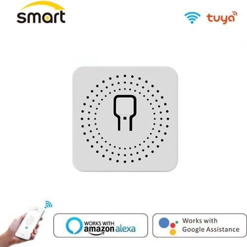 Mini WiFi DIY Smart Switch 16A Tuya Led Light Smart Life Push Module Support 2 Way APP Voice Relay Timer Works Google Home Alexa