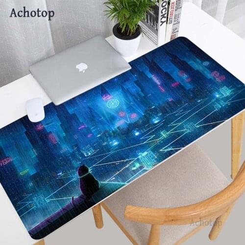 Pixel City Art Computer Mouse Pad Gaming MousePad Gamer Large Mouse pad XXL Mause Carpet PC Desk Play Mat keyboard pad Desk Mat