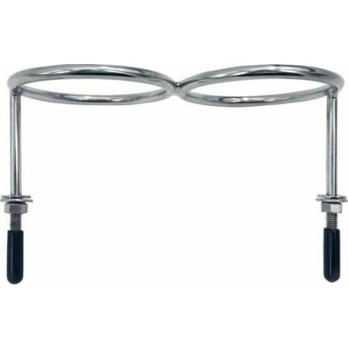 2-Ring Stainless Steel Cup Holder Marine Yacht Fishing Boat Polished