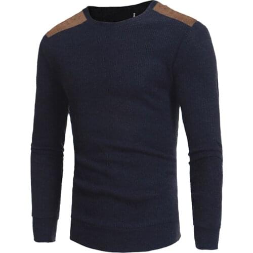 Men Winter Warm Knitted Brand Sweater Casual Pullover O-Neck Long Sleeve Top clothes Slim Drop shipping sweaters