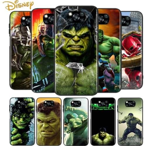 Hulk marvel hero for Xiaomi Poco X3 NFC X2 M3 M2 F2 F3 Pro C3 F1 A2 Lite Mix3 Play Silicone Soft Black Phone Case