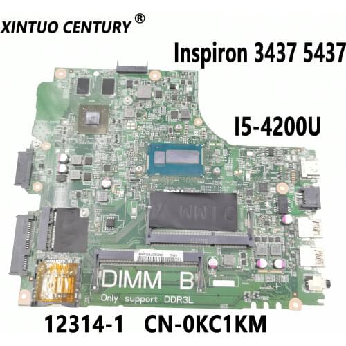 CN-0KC1KM KC1KM 0KC1KM 12314-1 FOR DELL Inspiron 3437 5437 laptop motherboard I5-4200U N14M-GE-S-A2 GPU