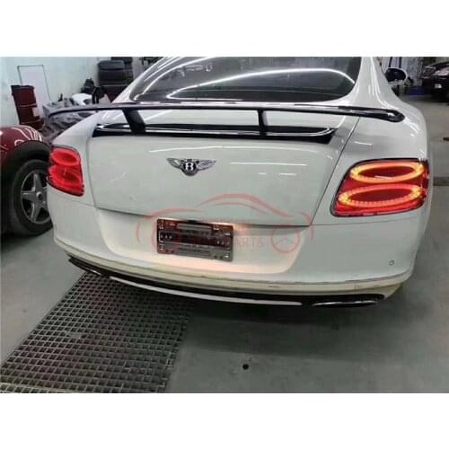 Suitable for Bentley GT carbon fiber tail, fixed wing, rear spoiler, auto parts, Body Kit