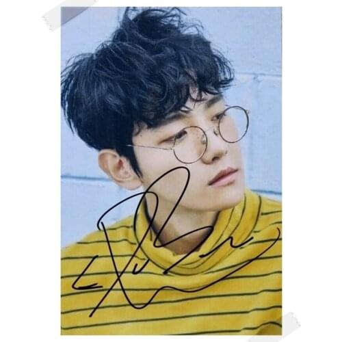 Signed KPOP EXO Baek Hyun autographed photo 6 inches free shipping KPOP 11201706