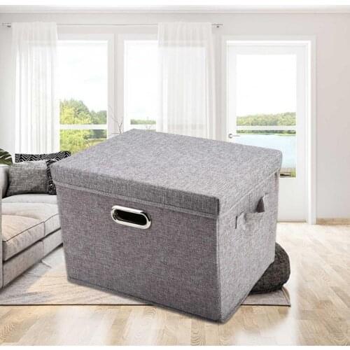 Foldable Car Dustproof Non-woven Fabric Storage Box with Chrome-plated Handle Auto parts