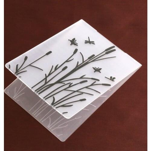 Dragonfly Butterfly Flower Plastic Template Embossing Folder For Scrapbooking Photo Album Paper Card Wedding Decoration