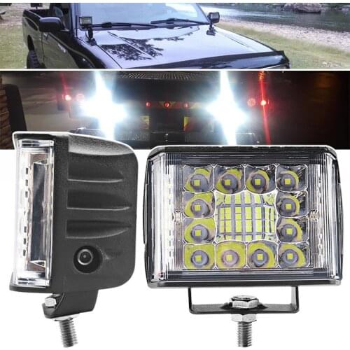 25W Led DRL Light Bar Car Working Lights 3-Sides Combo Beam 6000K Vehicle Led Running Lamp for Boat Motorcycle Off road Tractor