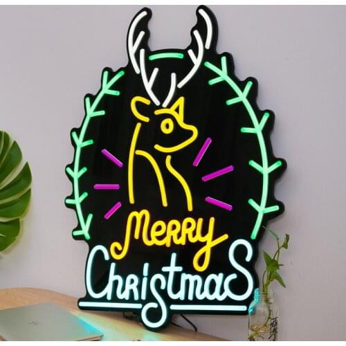 Led Neon Christmas Lighting Sign Acrylic Letters Wall Decoration