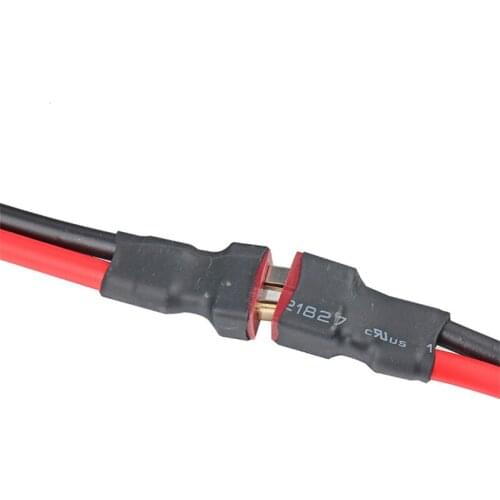 T-type Battery Male and Female Connector Plug with 150mm Wire High Current Connector for Battery Pack Circuit Output Connector