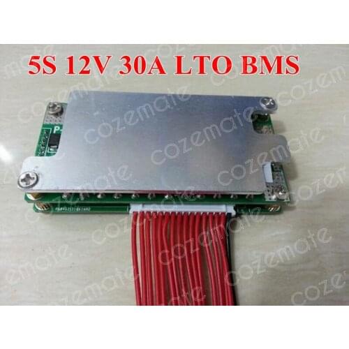 High Quality 5S 12V 30A Lithium Titanate Battery BMS PCM Protection Board Circuit 2.4V 5S 30A 5Series for 12V LTO Battery Pack