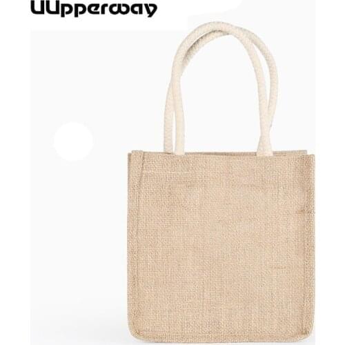 Summer Style Beach Bag for Women Capazos De Playa Jute Cloth with PVC Film Shopping Bag Top Handle Handbag Brand Famous Tote Bag