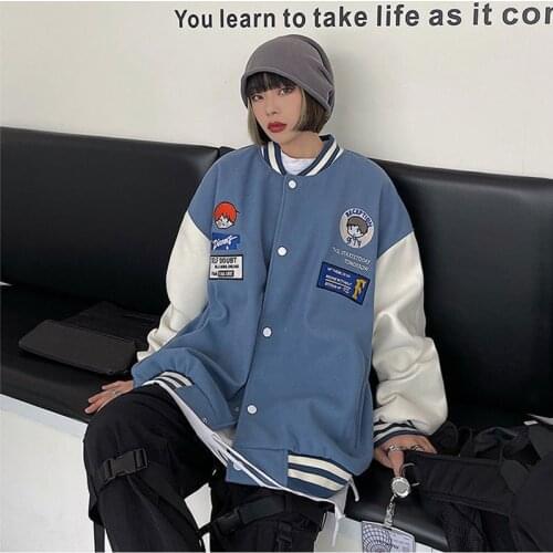 Y2k winter sweater clothes jacket zip sweatshirt oversized hoodie female retro long sleeve pullover goth Large womens sweatshirt