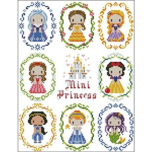 Gold Collection Lovely Counted Cross Stitch Kit Mini Princess Fairy Tale Fairytale Fairyland SO
