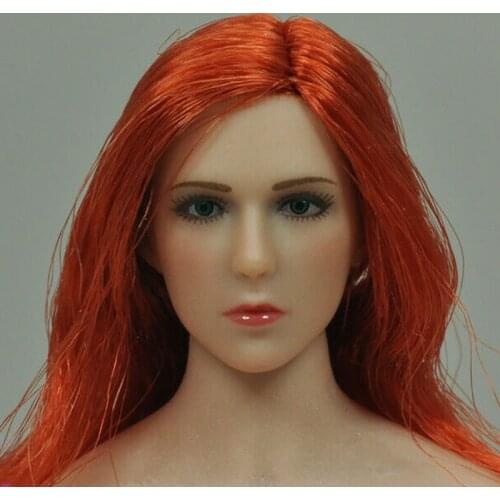 1/12 Sonja Head Sculpt PL2020-166 Red Long Hair For 6'' Female Action Figure