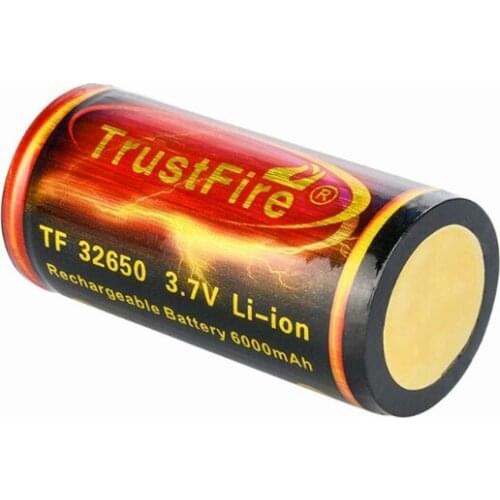 1Pc Flat Top 32650 6000mAh Li-ion 3.7V Rechargeable Lithium Battery for Flashlight and more Digital Products
