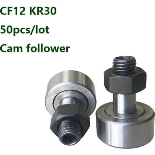 50pcs/lot CF12 KR30 Cam follower Stud type track rollers Needle Roller Bearings