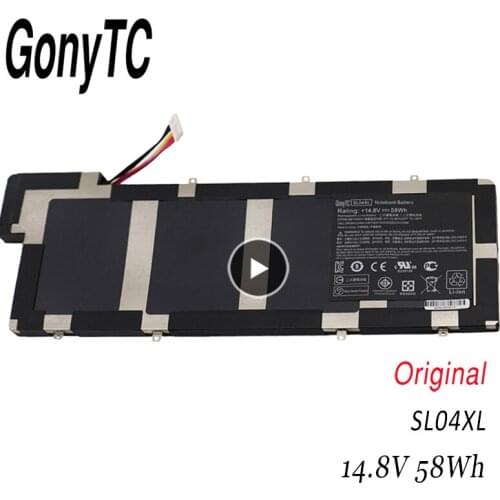 GONYTC SL04XL 14.8V 58wh Original SL04XL Battery For HP Envy 14-3000 665054-151 665054-171 HSTNN-IB3J TPN-Q105 665460-001