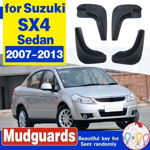 Car Mud Flaps For 2007-2013 Suzuki SX4 4-Door Sedan Mudflaps Splash Guards Mud Flap Mudguards Fender 2008 2009 2010 2011 2012