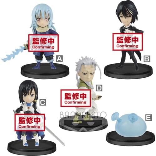 Bandai That Time I Got Reincarnated As A Slime A Set of Five Pvc Assembly Model Western Animiation Action Figure Kids Toys