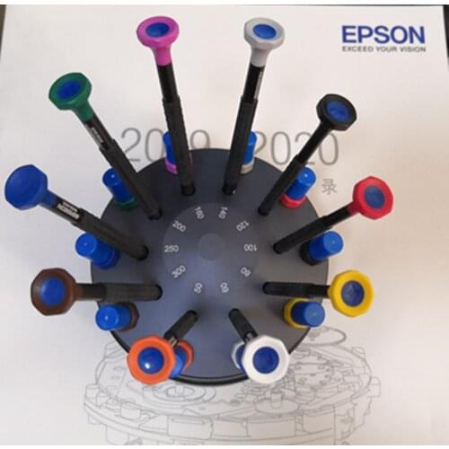 BERGEON 8899-s10 brass nose set with 10 antimagnetic screwdriver with swivel seat and spare brass head