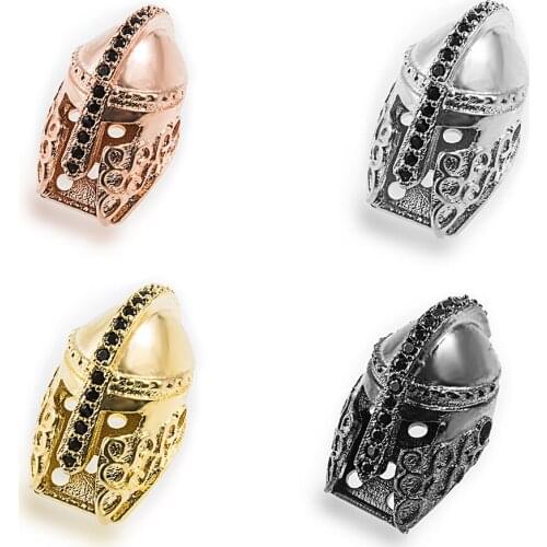DIY Multi-color and Versatile Accessories Knight Helmet Necklace Earrings Bracelet Connector To Make Luxury Jewelry Accessories